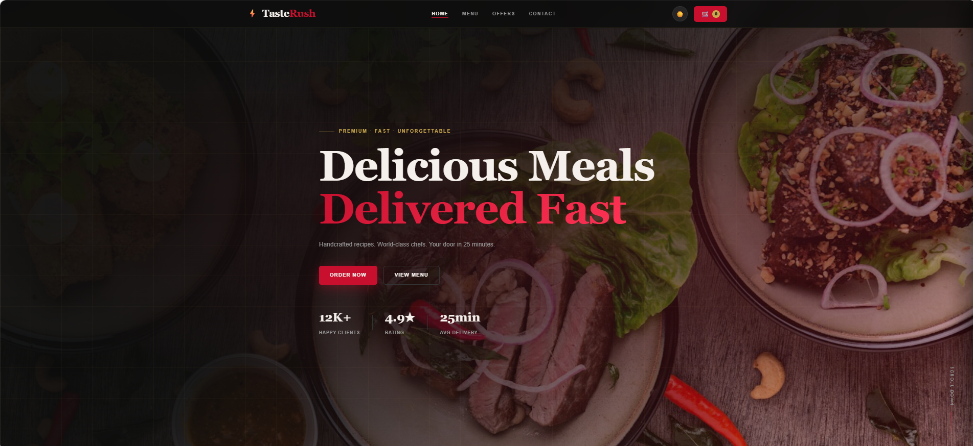 Food and restaurant website